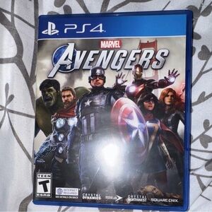 Marvel Avengers PS4 Game - Blue and Red Cover
